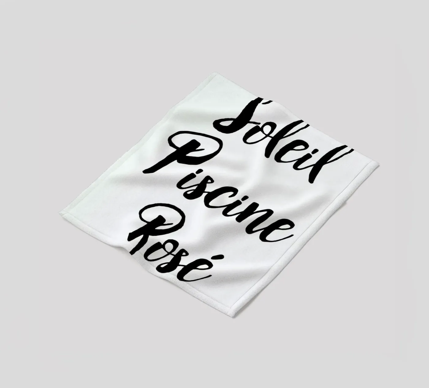 Rosé Fleecedecke von typed