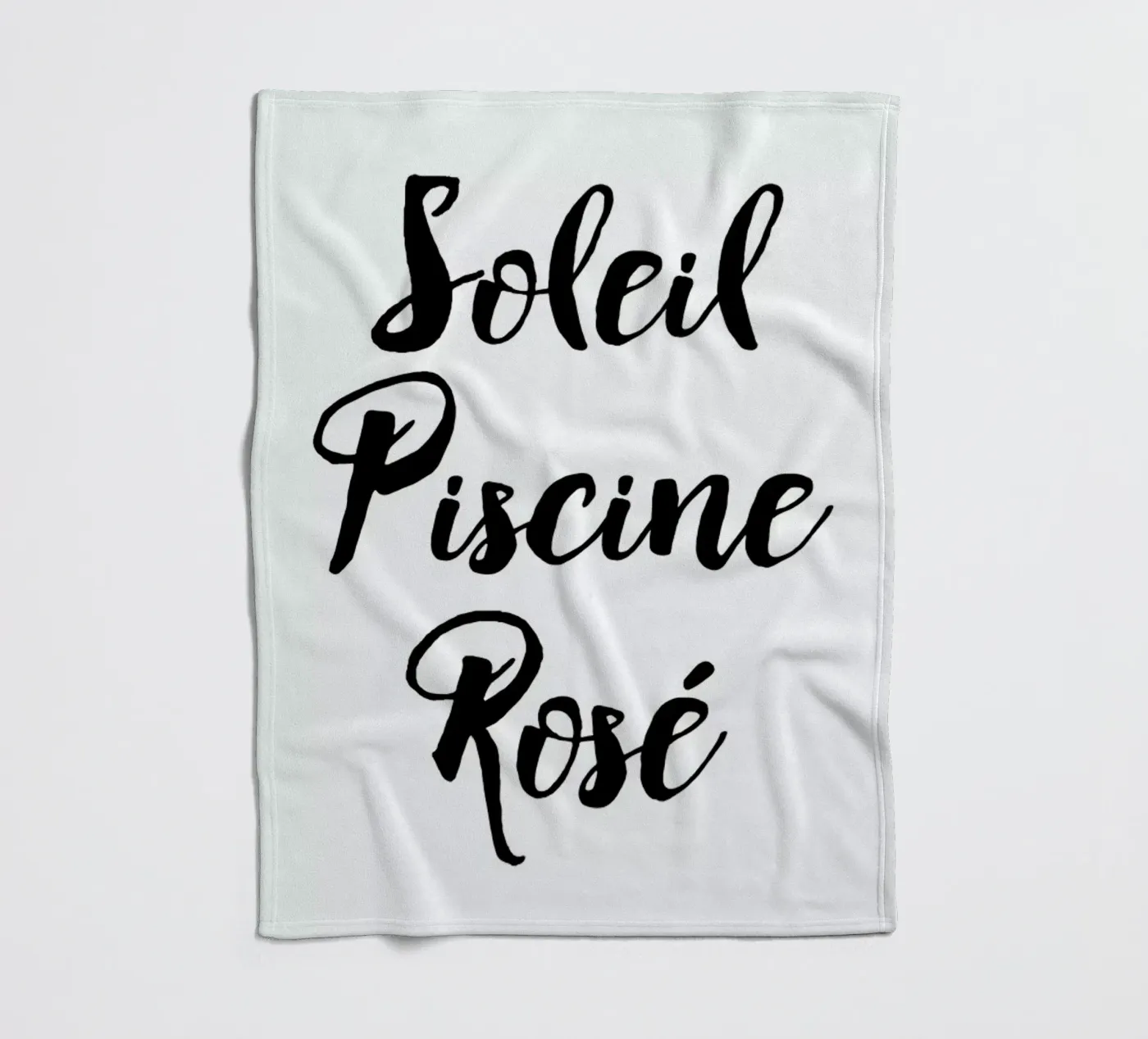Rosé Fleecedecke von typed