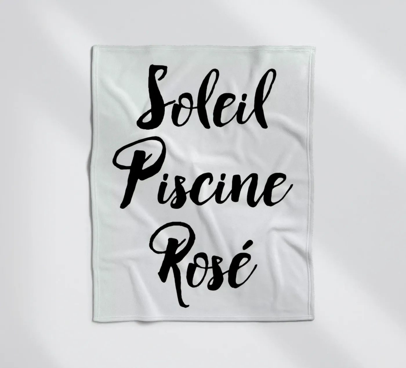 Rosé Fleecedecke von typed