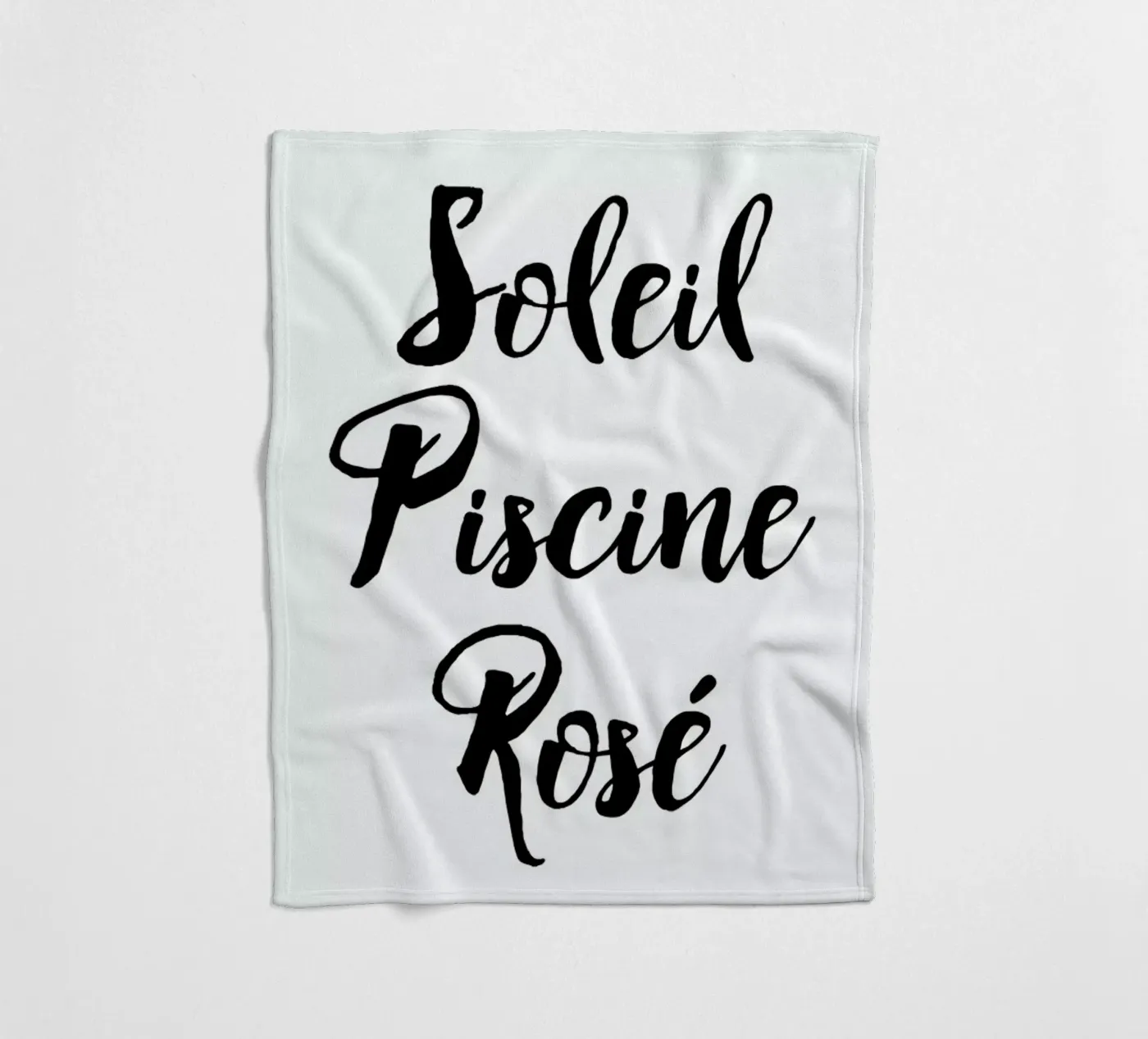 Rosé Fleecedecke von typed
