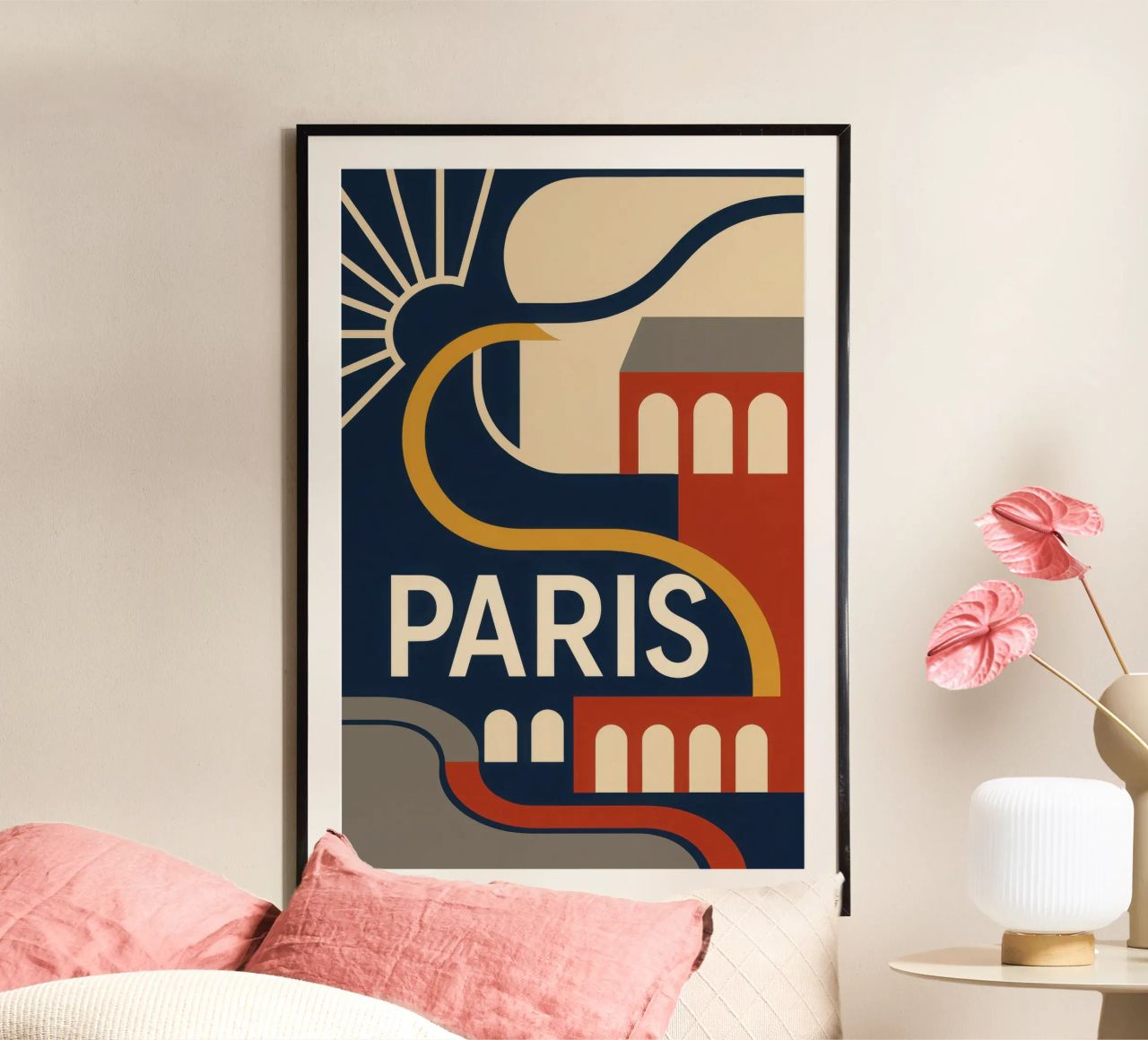 Paris – L'élégance graphique à la française poster de JETLAG | affiches voyage