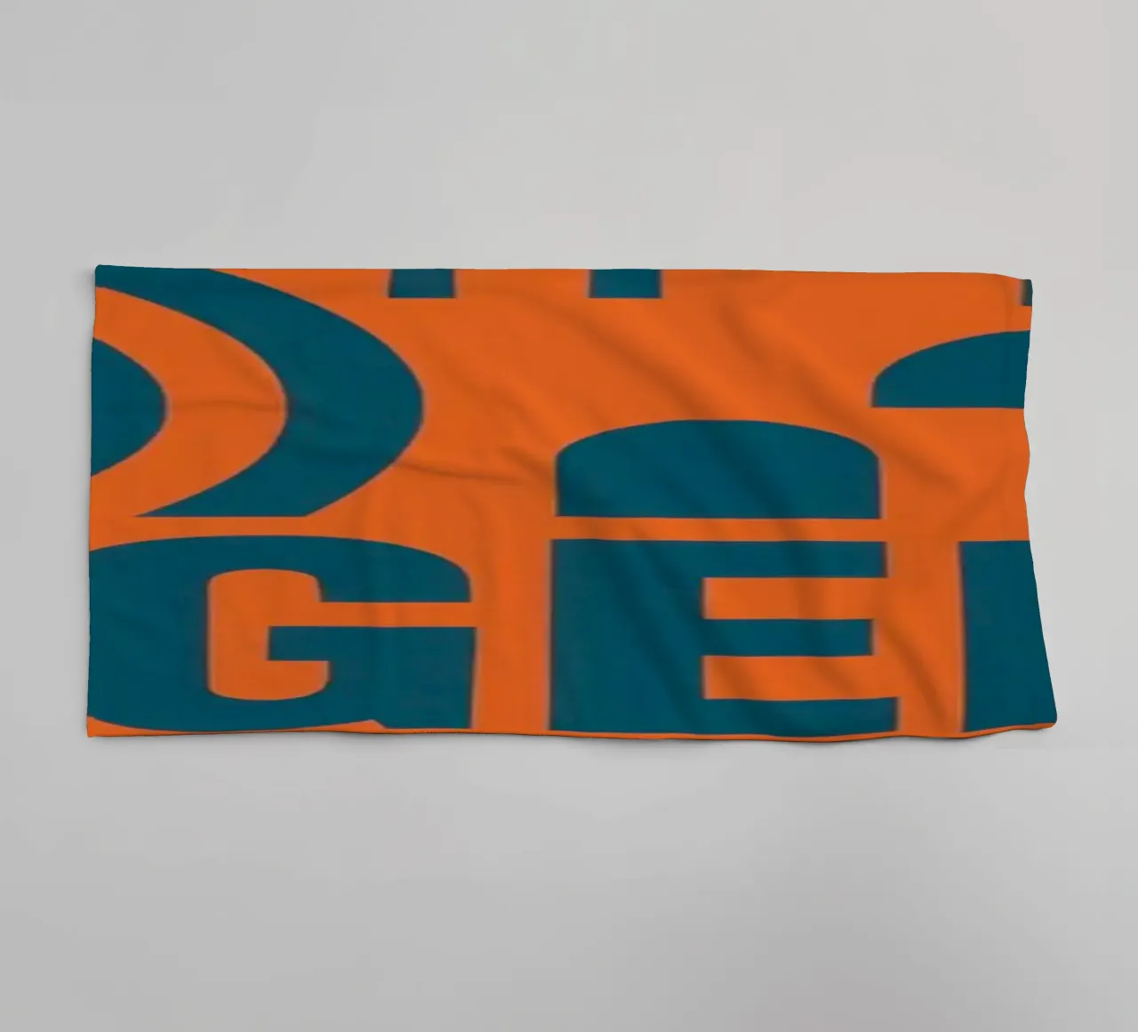 os Angeles - A graphic version of the Californian icon towel by JETLAG | affiches voyage