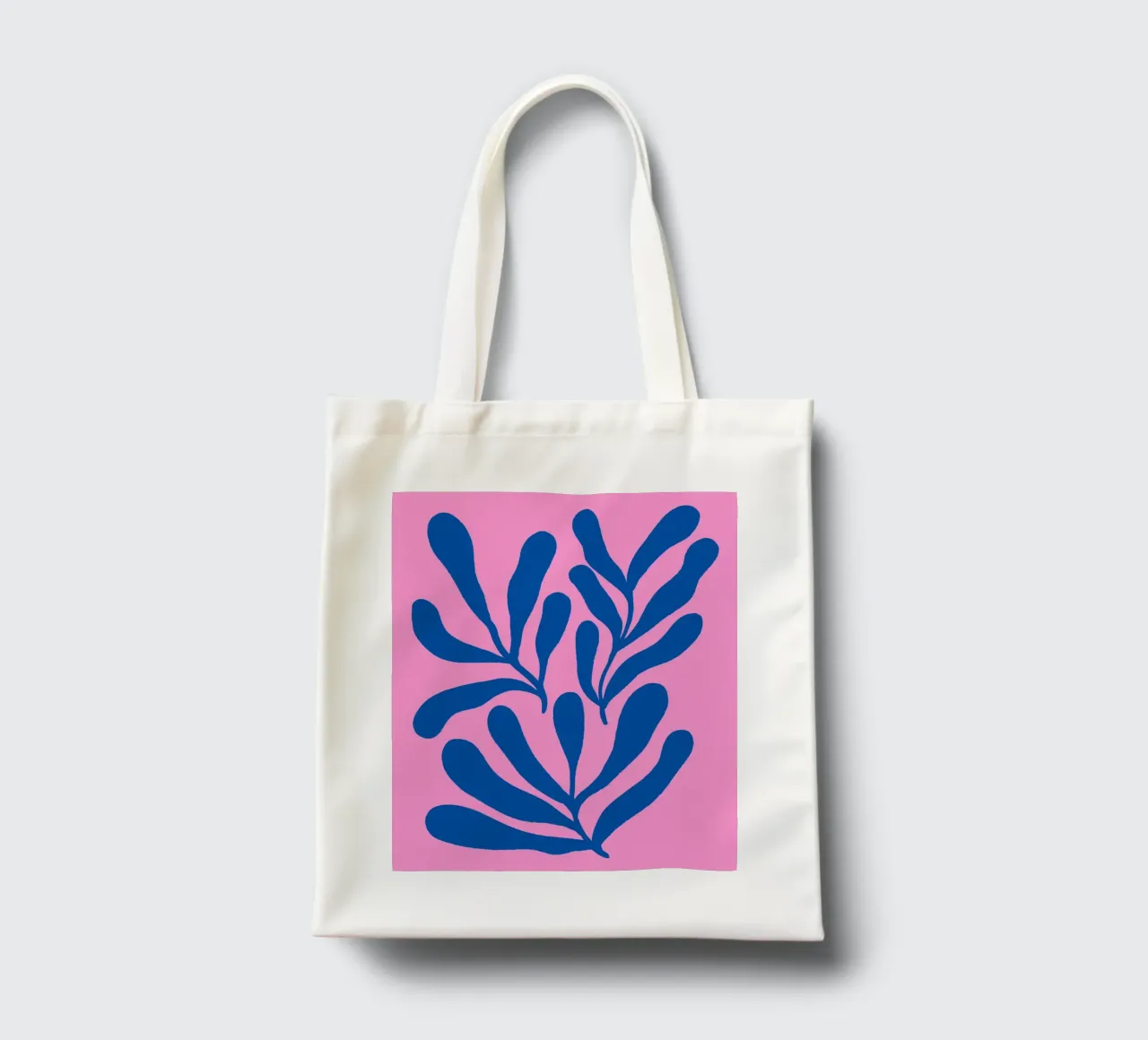 Rami colorati - rosa e blu borsa in juta da Wackapacka