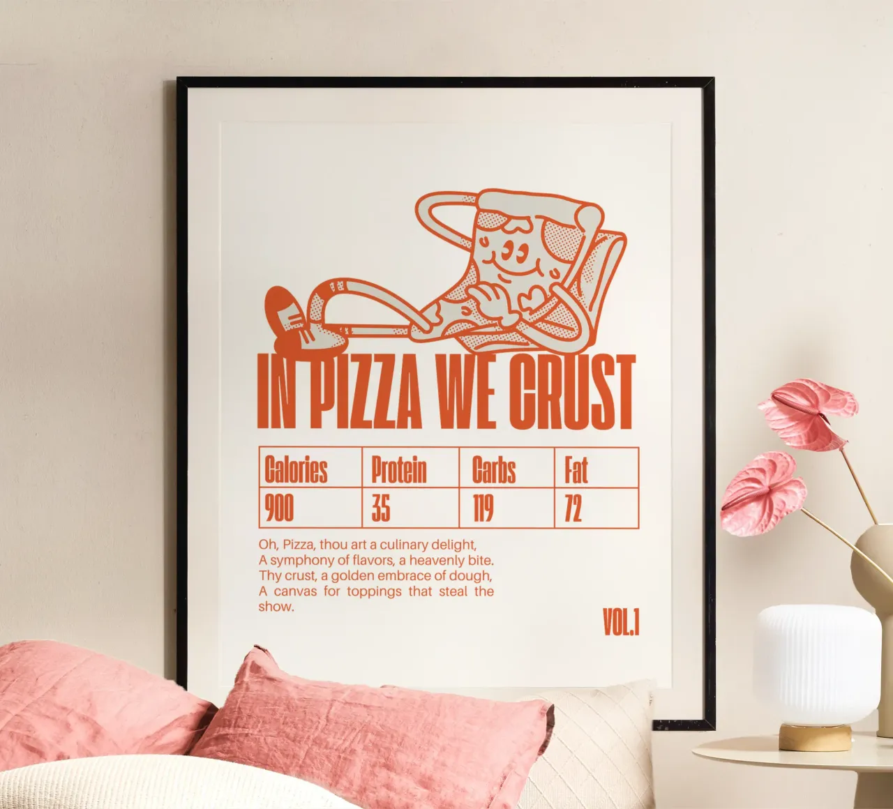 IN PIZZA WE CRUST poster da Einfach Uebel