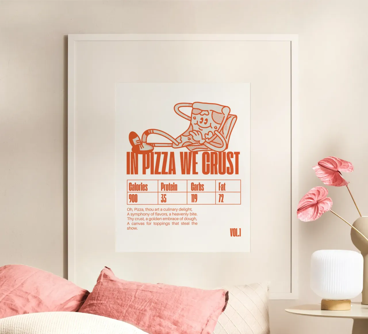 IN PIZZA WE CRUST poster da Einfach Uebel