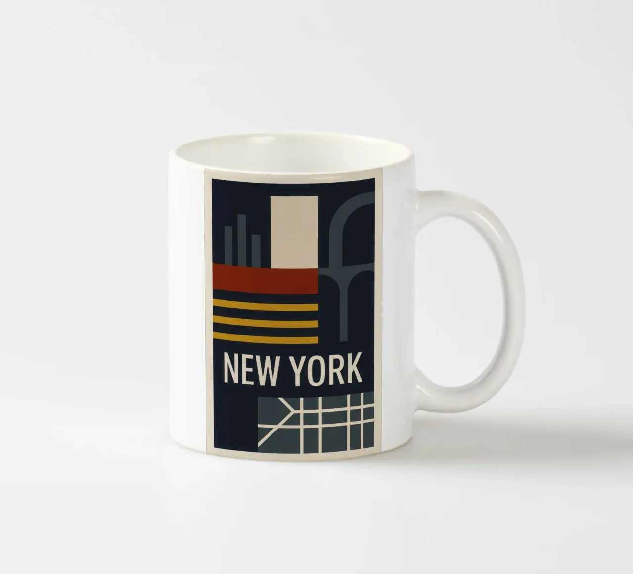 New York - La città che non dorme mai tazza in ceramica da JETLAG | affiches voyage
