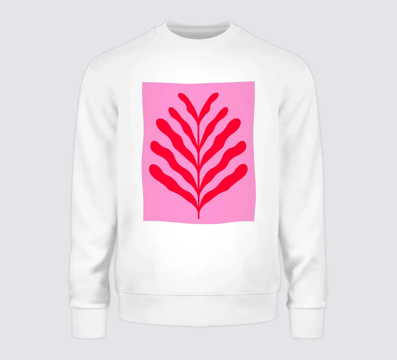 Ramo colorato - rosso e rosa felpa da Wackapacka