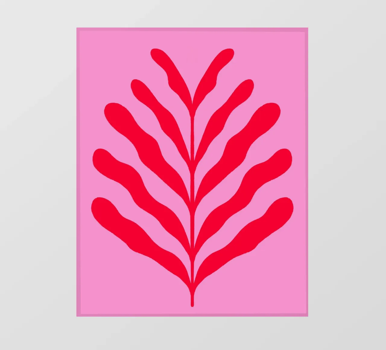 Ramo colorato - rosso e rosa telo in pvc da Wackapacka