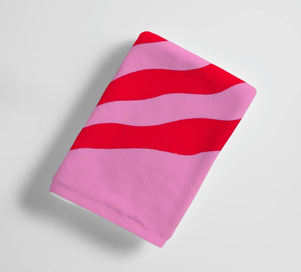 Ramo colorato - rosso e rosa asciugamano da bagno da Wackapacka