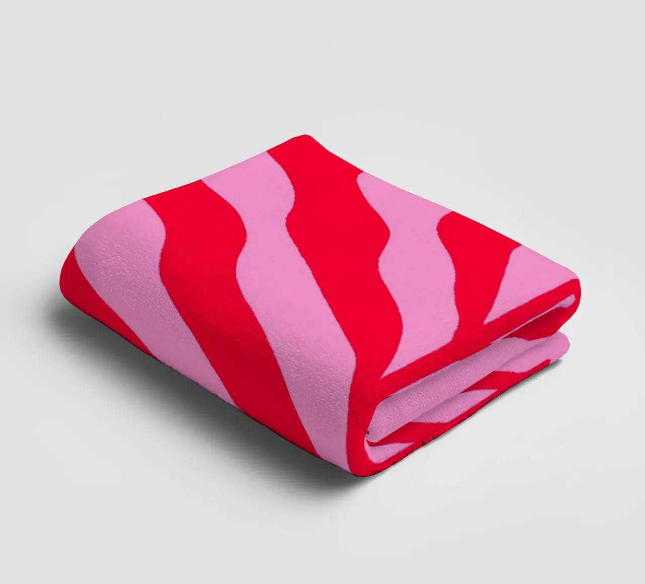 Ramo colorato - rosso e rosa asciugamano da bagno da Wackapacka