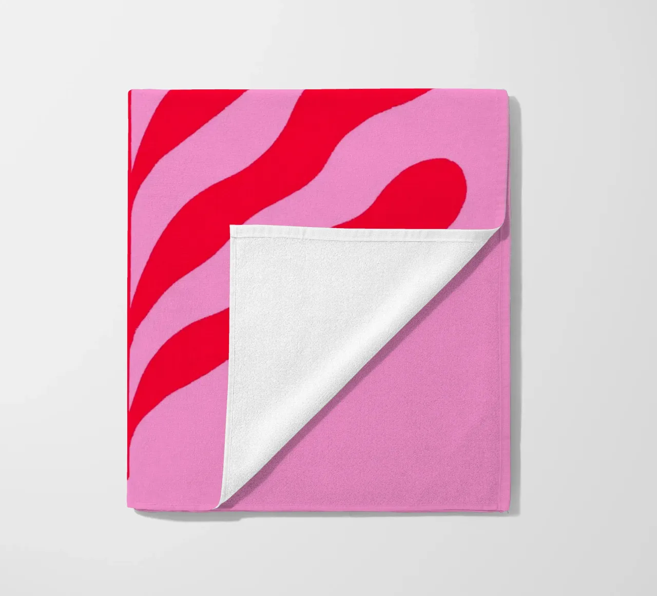 Ramo colorato - rosso e rosa telo mare da Wackapacka