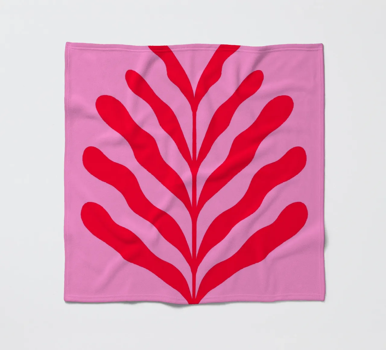 Ramo colorato - rosso e rosa coperta in pile da Wackapacka