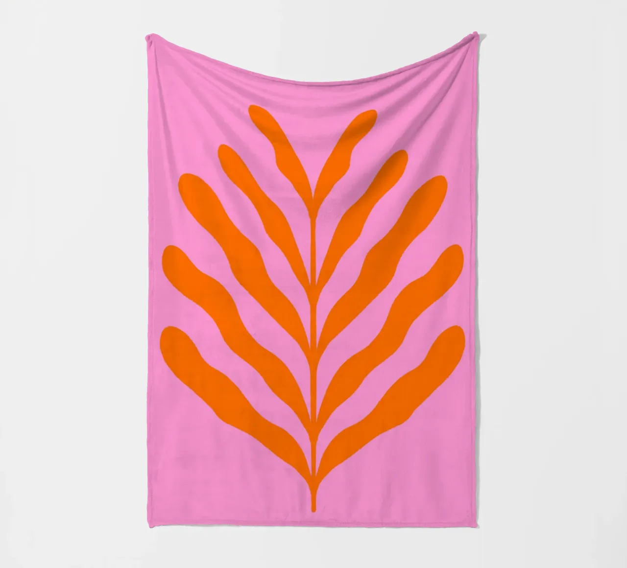 Ramo colorato - arancione e rosa coperta in pile da Wackapacka