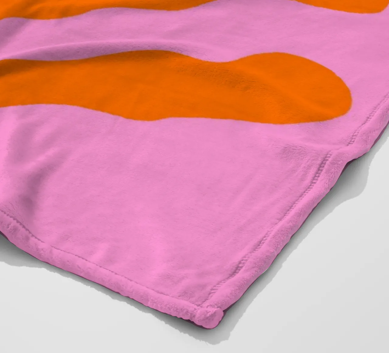 Ramo colorato - arancione e rosa coperta in pile da Wackapacka