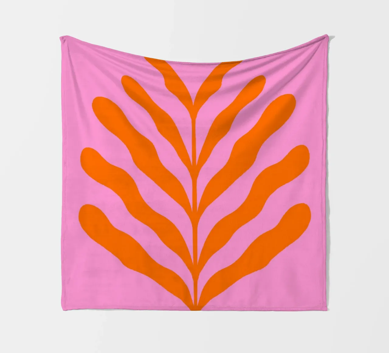 Ramo colorato - arancione e rosa coperta in pile da Wackapacka