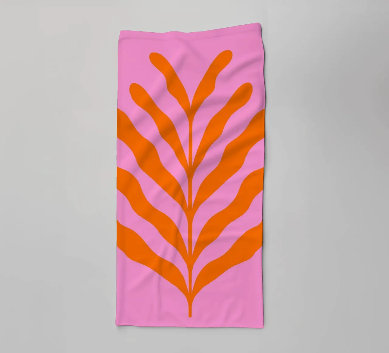 Ramo colorato - arancione e rosa asciugamano da bagno da Wackapacka