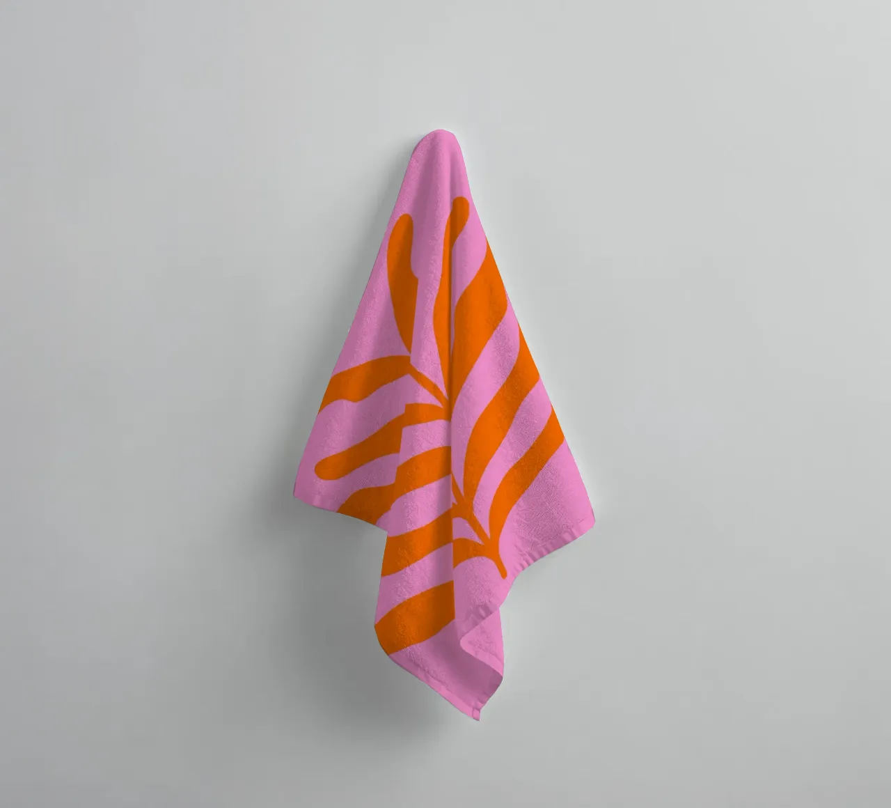 Ramo colorato - arancione e rosa asciugamano da bagno da Wackapacka