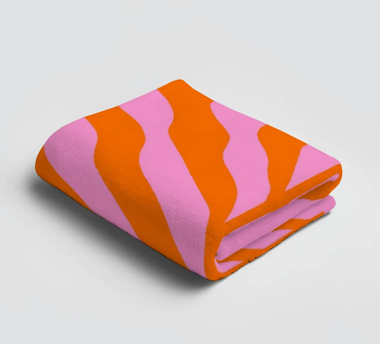 Ramo colorato - arancione e rosa asciugamano da bagno da Wackapacka