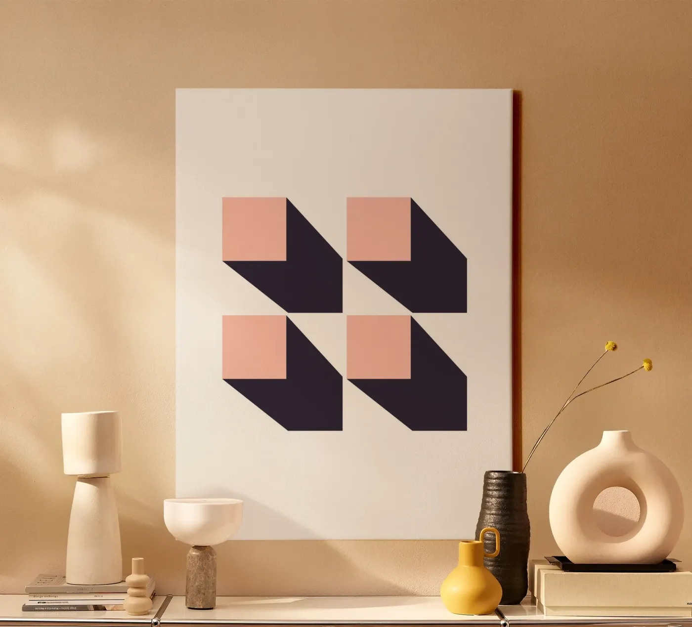 SHADOW GEOMETRY canvas by SMRT STUDIO