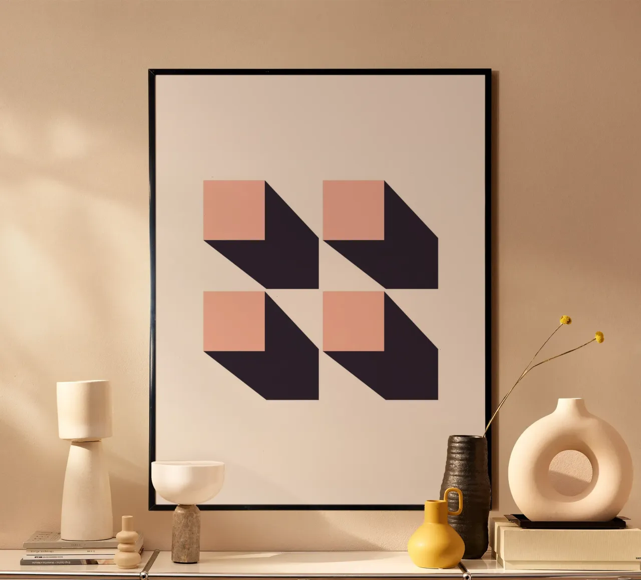 SHADOW GEOMETRY poster van Einfach Uebel