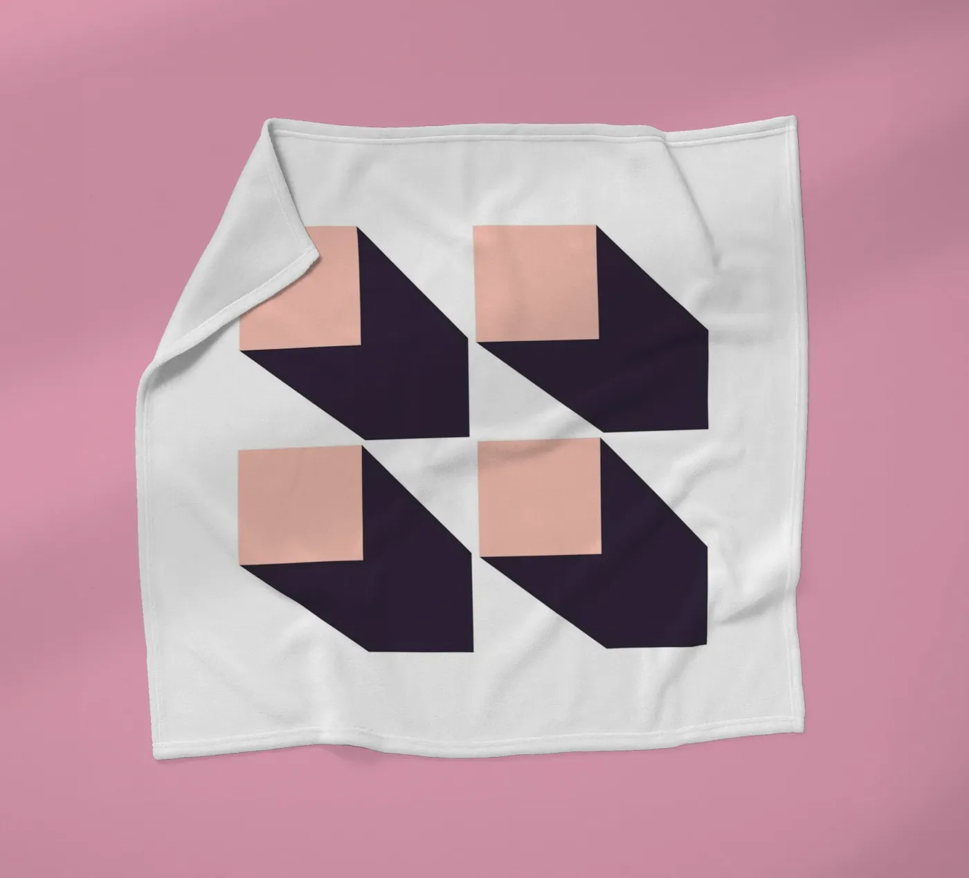 SHADOW GEOMETRY plaid polaire de SMRT STUDIO