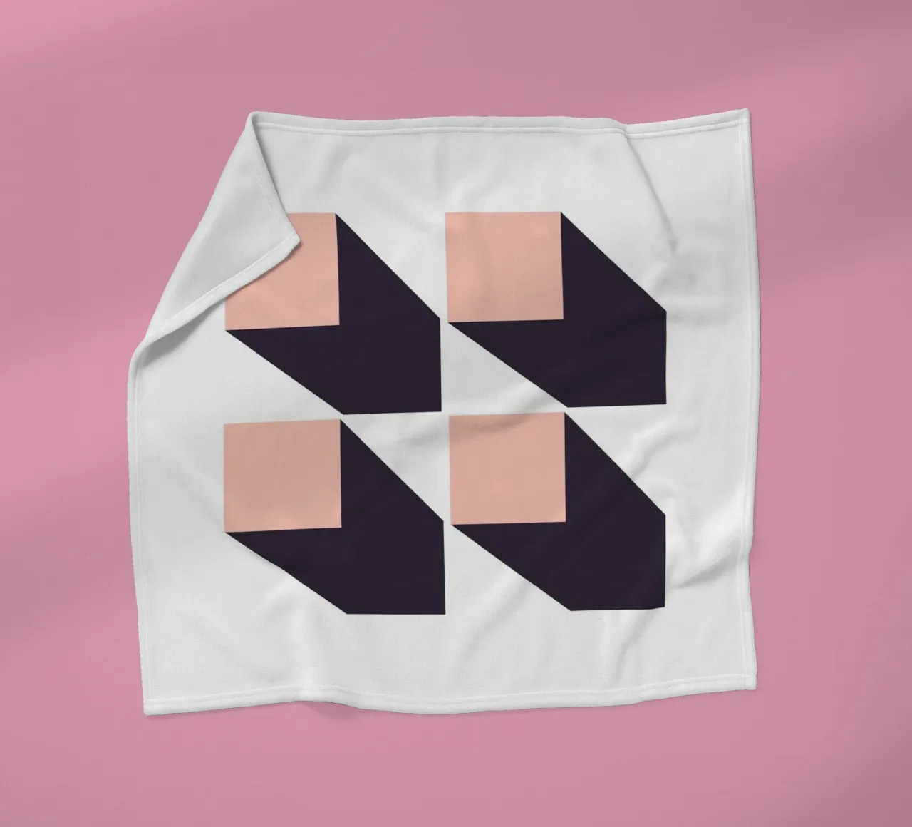 SHADOW GEOMETRY Fleecedecke von SMRT STUDIO