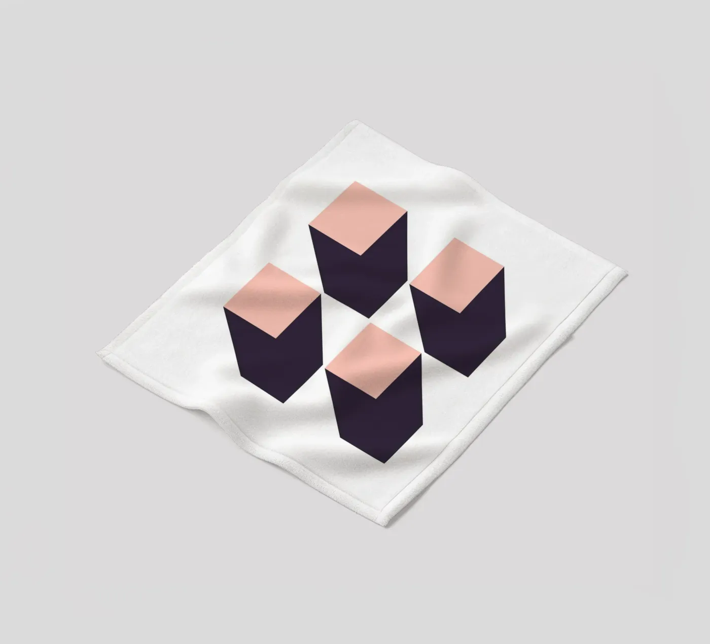 SHADOW GEOMETRY plaid polaire de SMRT STUDIO