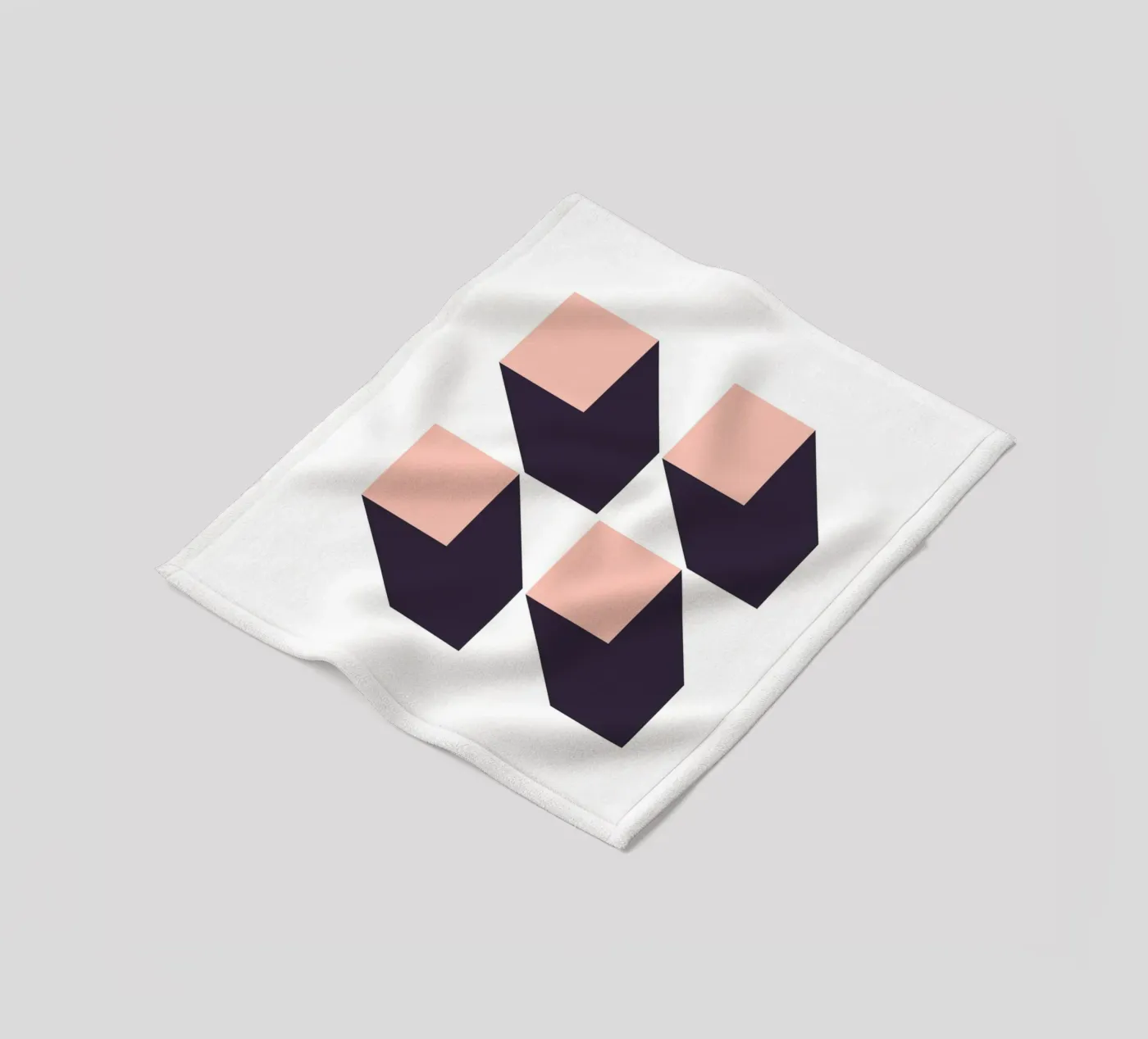 SHADOW GEOMETRY Fleecedecke von SMRT STUDIO