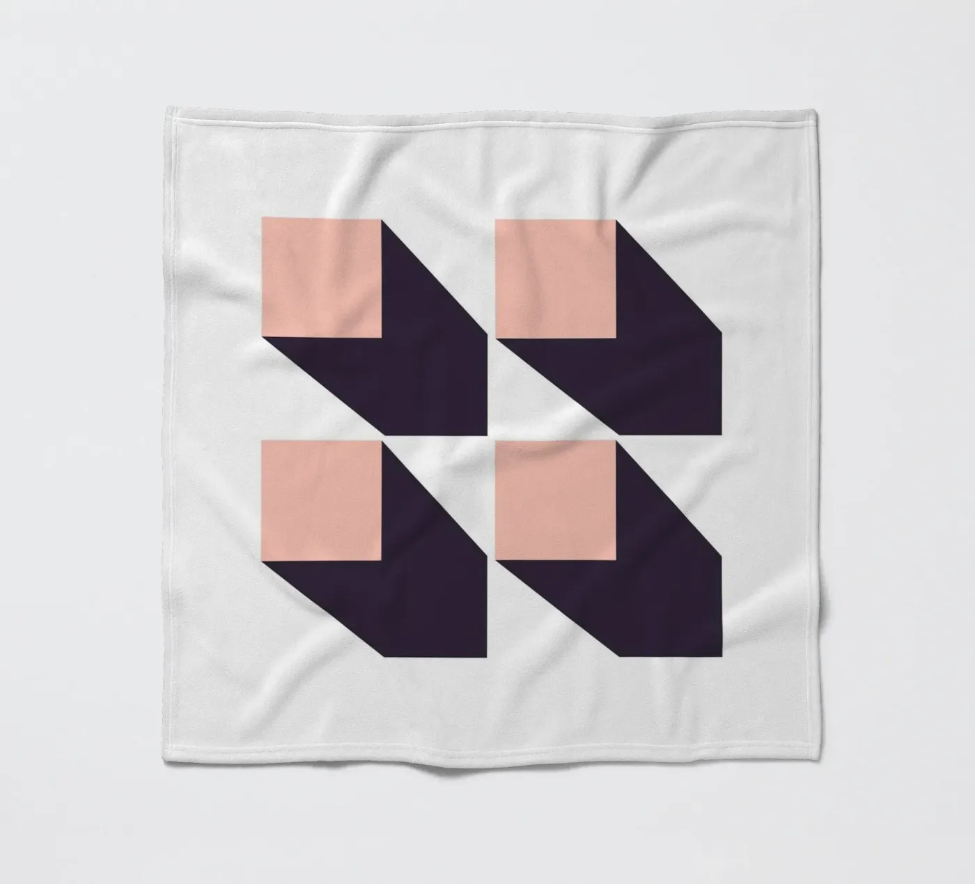 SHADOW GEOMETRY plaid polaire de SMRT STUDIO