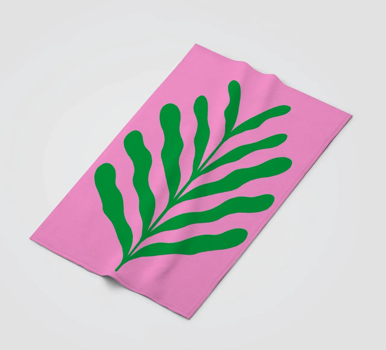 Ramo colorato - verde e rosa coperta in pile da Wackapacka