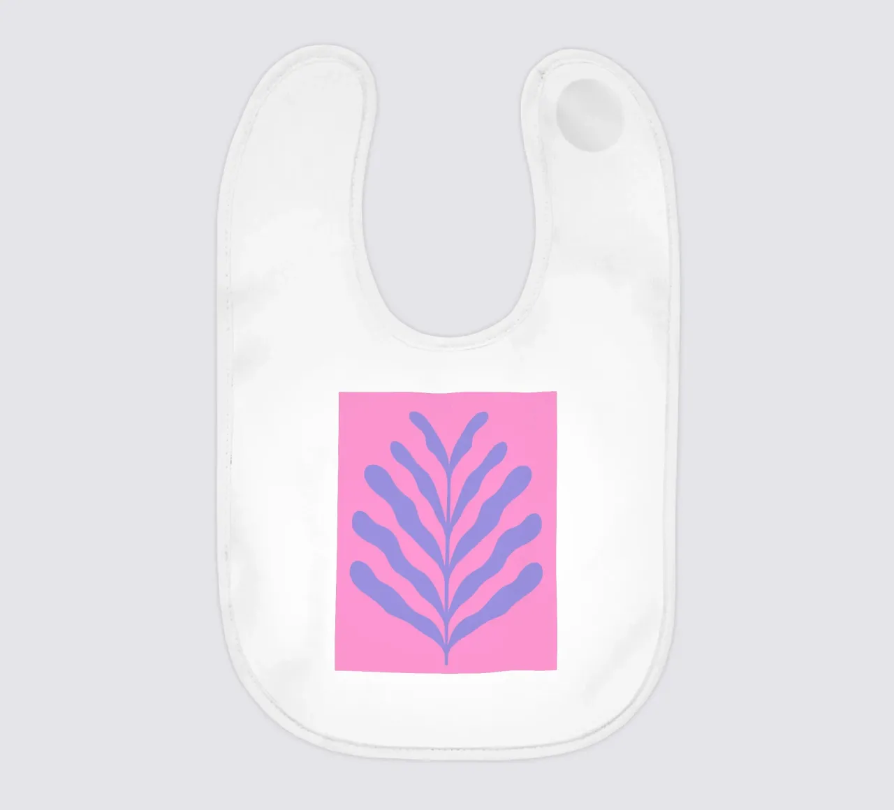 Ramo colorato - viola e rosa bavaglino da Wackapacka