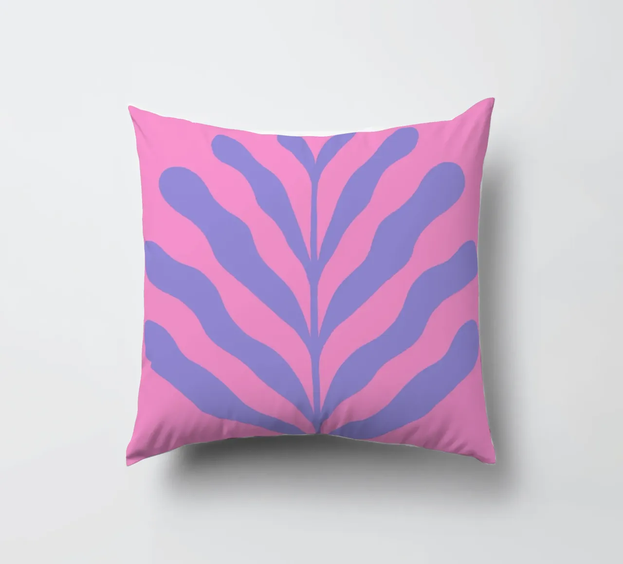 Ramo colorato - viola e rosa cuscino da Wackapacka