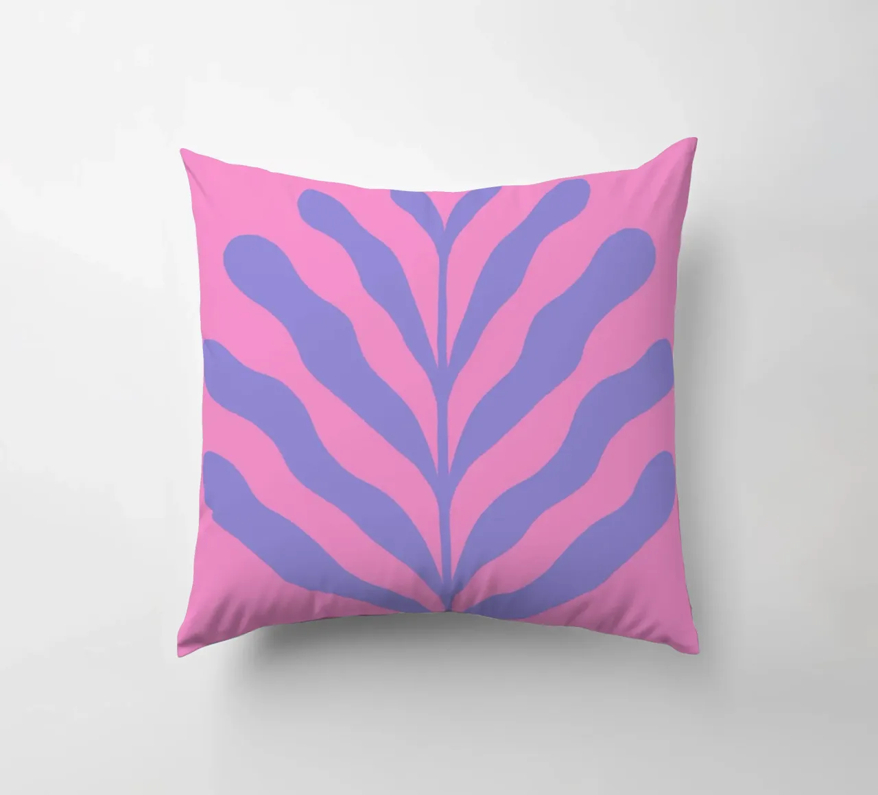 Ramo colorato - viola e rosa cuscino da Wackapacka