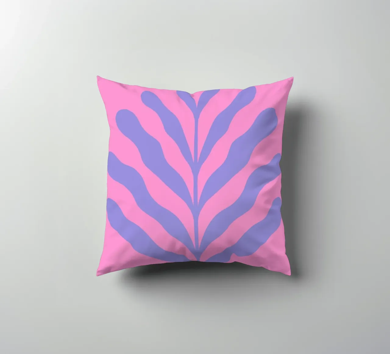 Ramo colorato - viola e rosa cuscino da Wackapacka