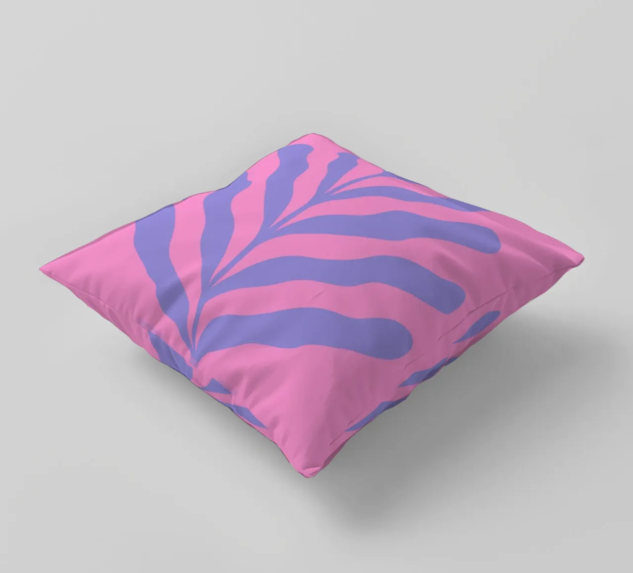 Ramo colorato - viola e rosa cuscino da Wackapacka