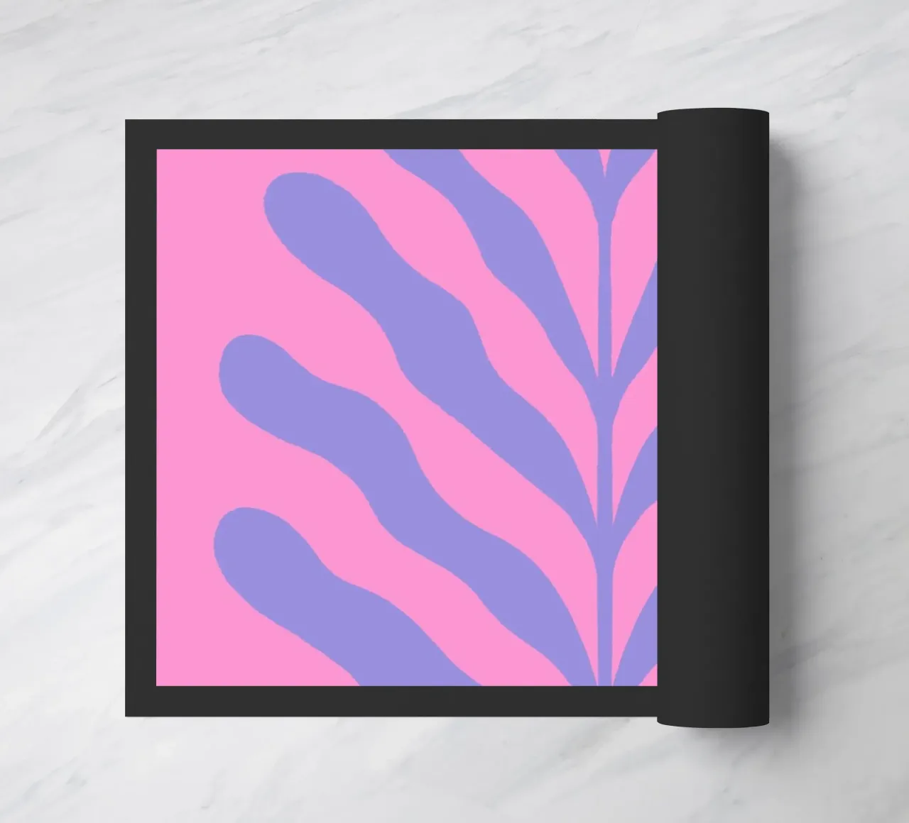 Ramo colorato - viola e rosa zerbino da Wackapacka