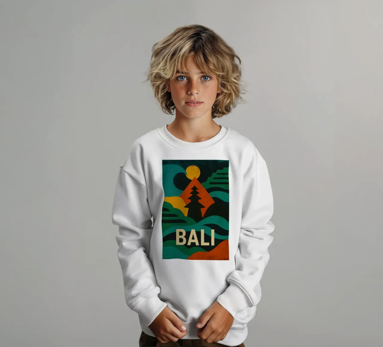 Bali - Der mystische Ruf der Insel der Götter Kinder Sweatshirt von JETLAG | affiches voyage