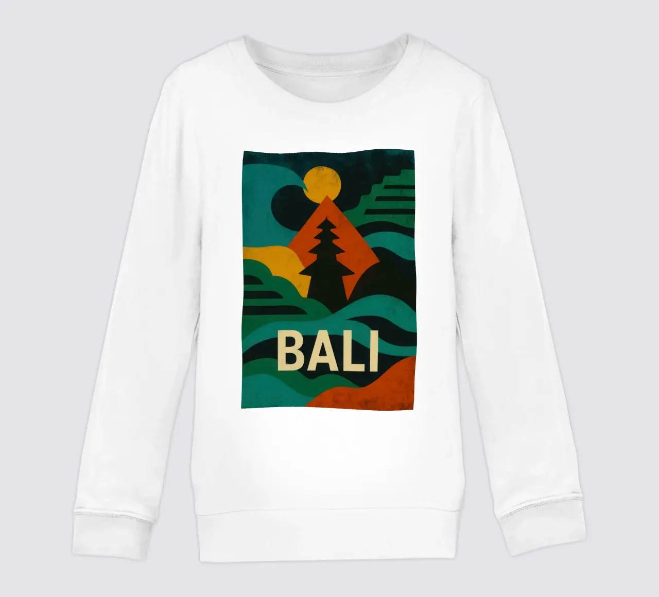 Bali - Der mystische Ruf der Insel der Götter Kinder Sweatshirt von JETLAG | affiches voyage