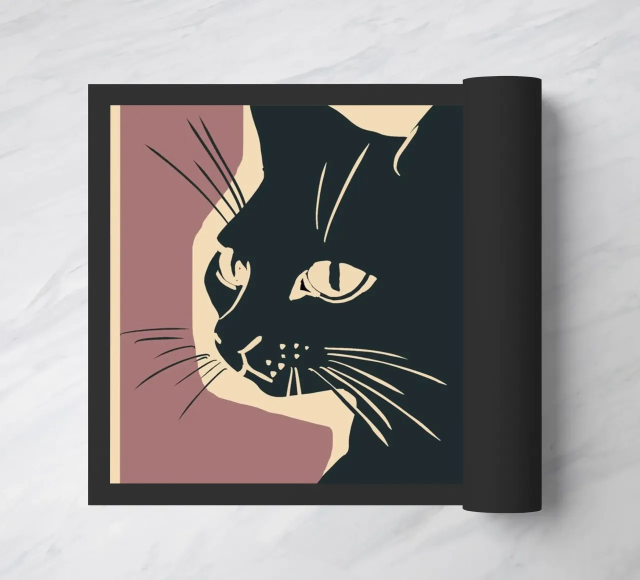 Gatto nero zerbino da ThingDesign