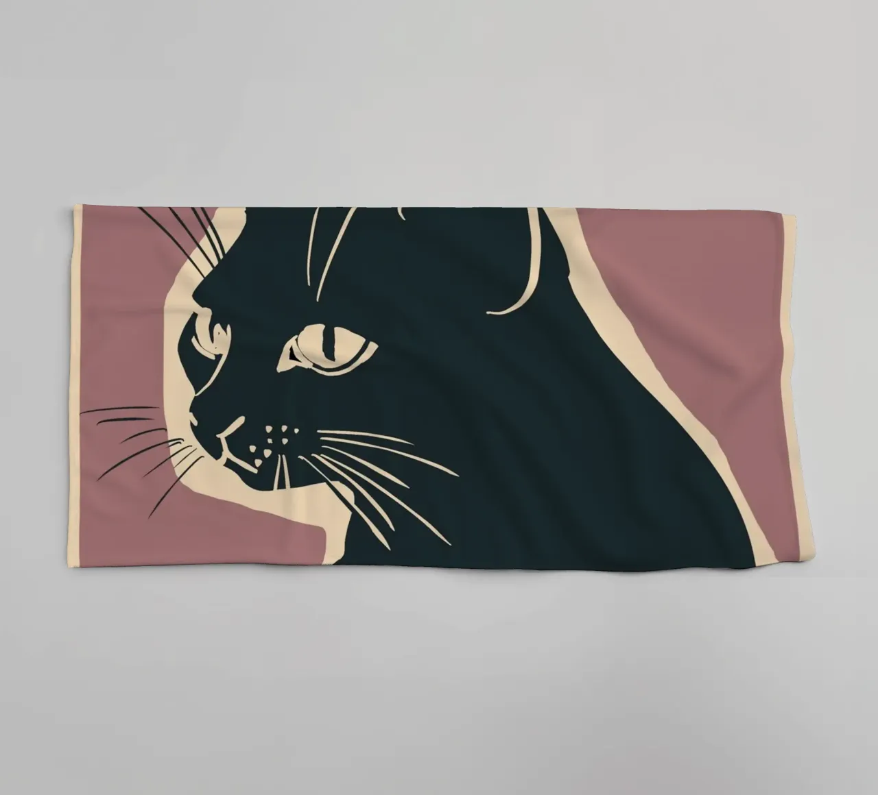 Chat noir serviette de bain de ThingDesign