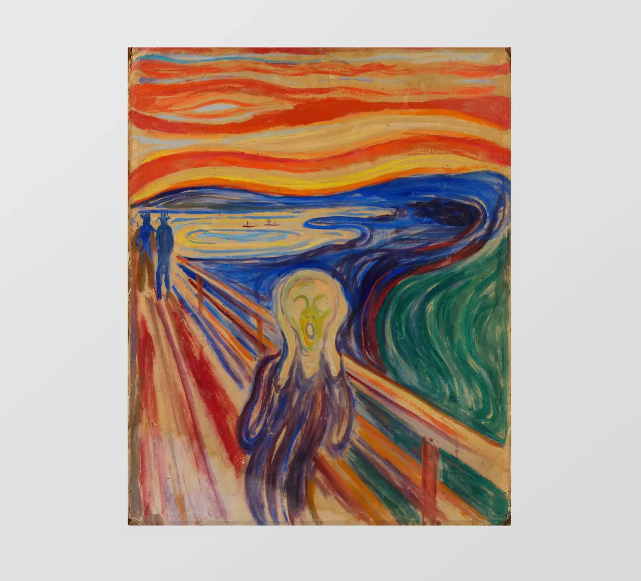 L'urlo di Edvard Munch pellicola backlit da Venus Art