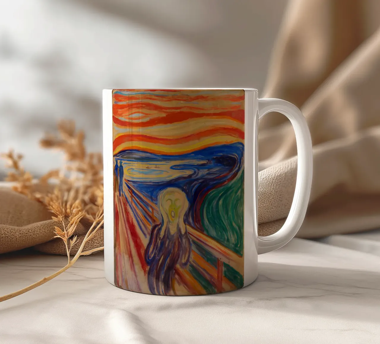 L'urlo di Edvard Munch tazza in ceramica da Venus Art