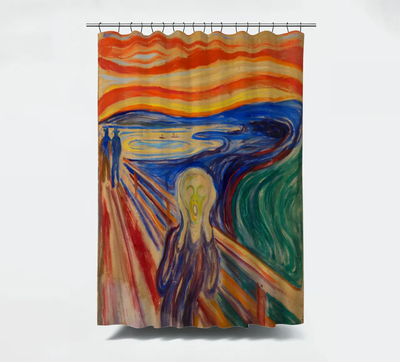 L'urlo di Edvard Munch tenda da doccia da Venus Art