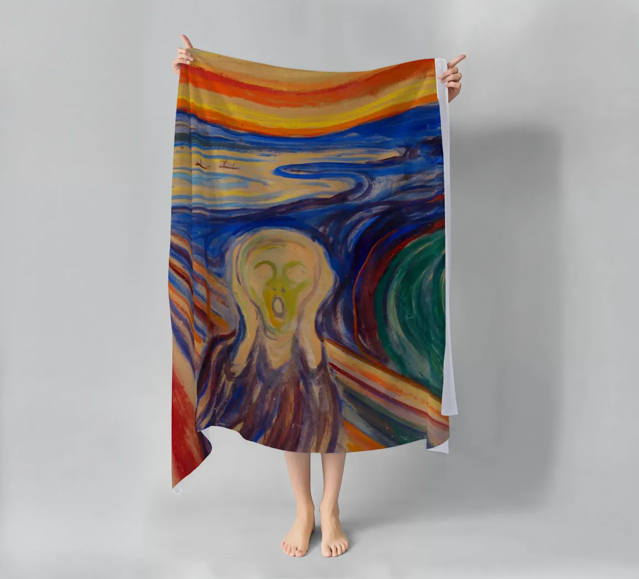 L'urlo di Edvard Munch telo mare da Venus Art