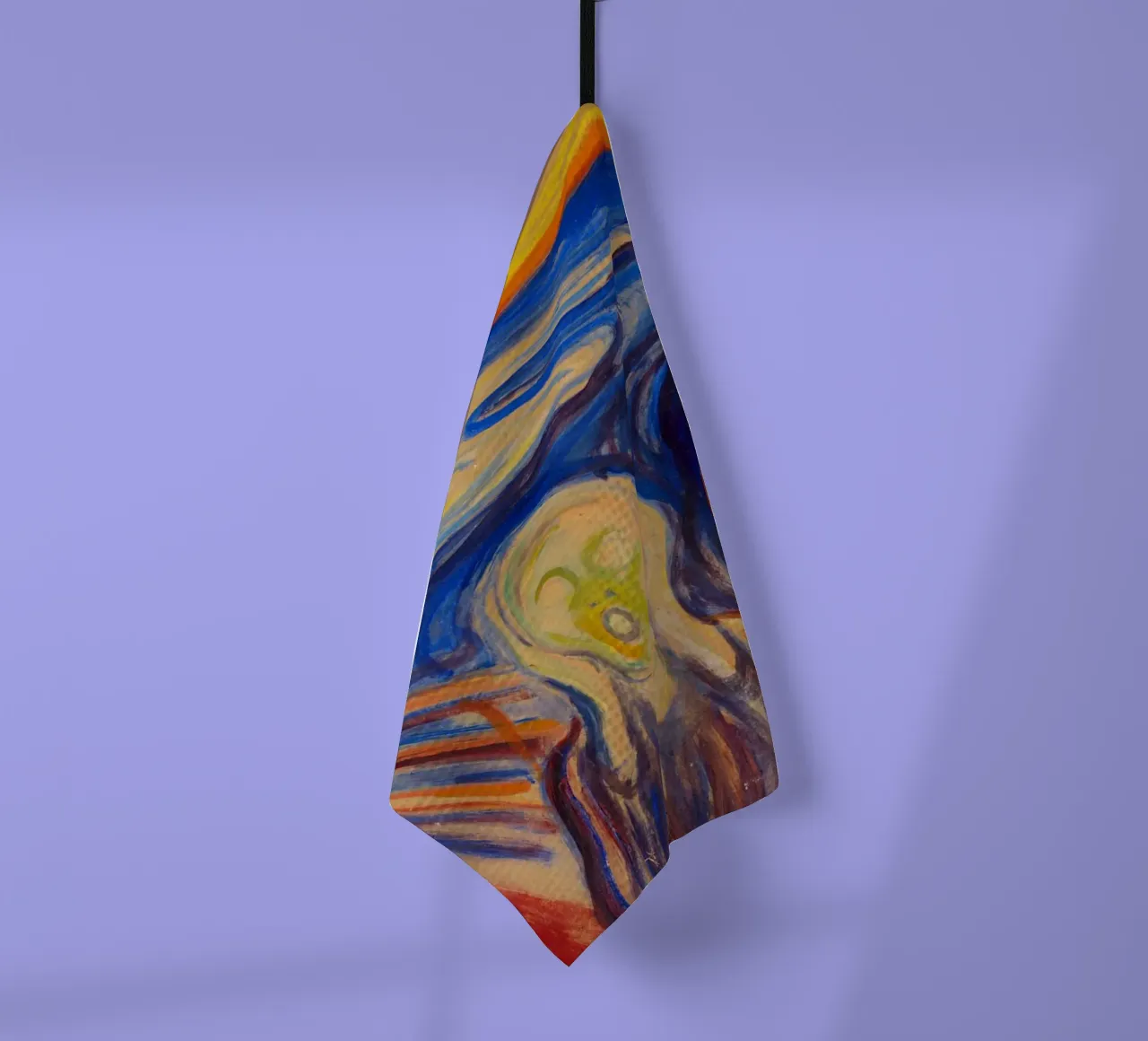 L'urlo di Edvard Munch canovaccio da cucina da Venus Art