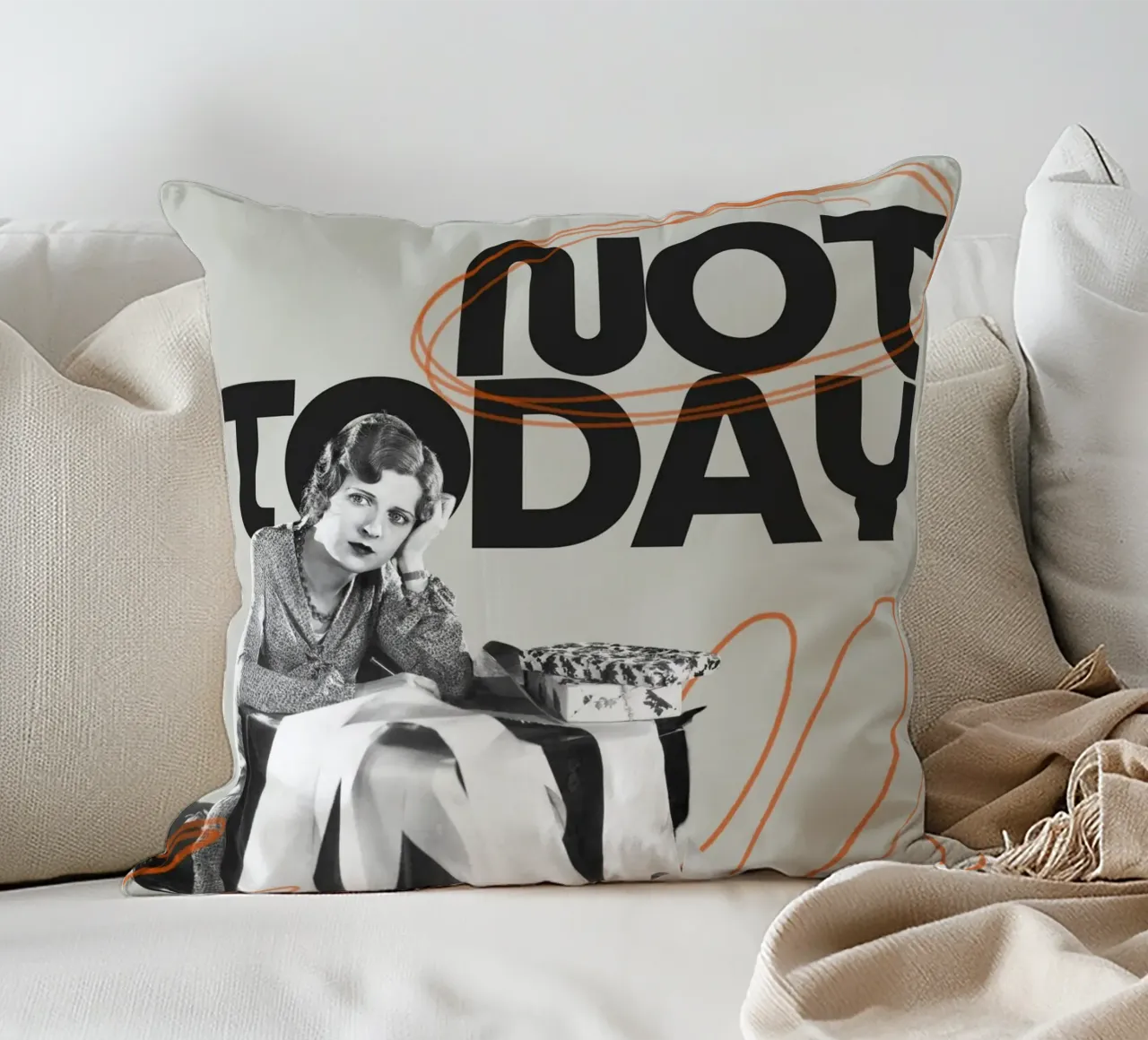 NOT TODAY cuscino da Einfach Uebel