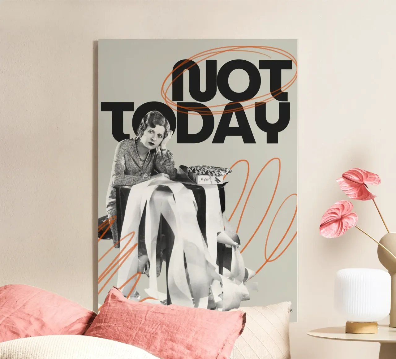 NOT TODAY plexiglass da SMRT STUDIO