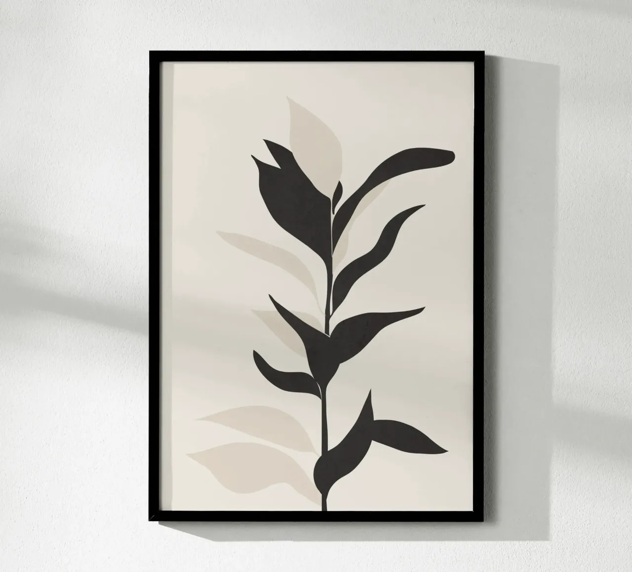 Abstract Minimal Plant poster con telaio in plastica da cityart