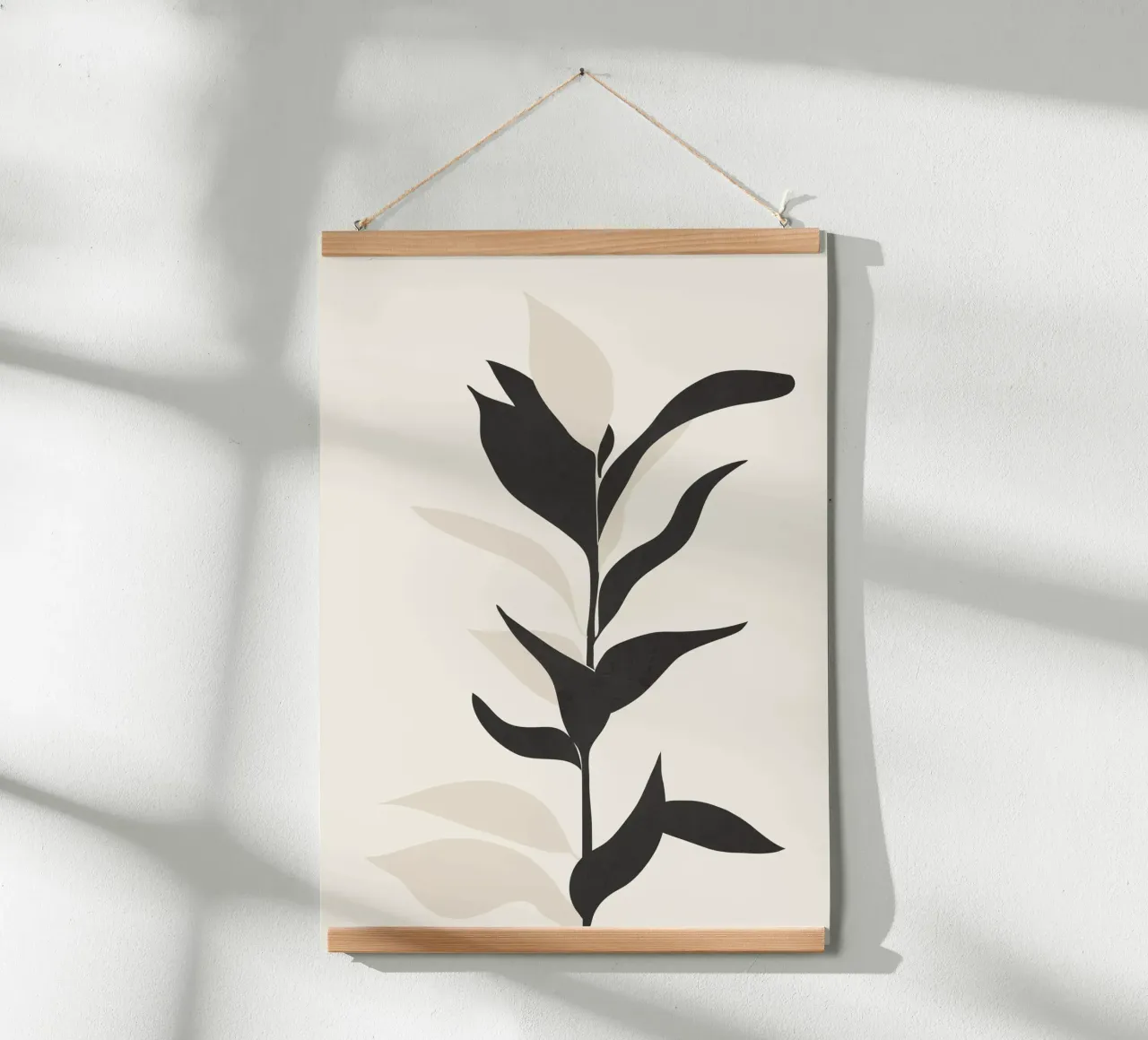 Abstract Minimal Plant poster con telaio in plastica da cityart