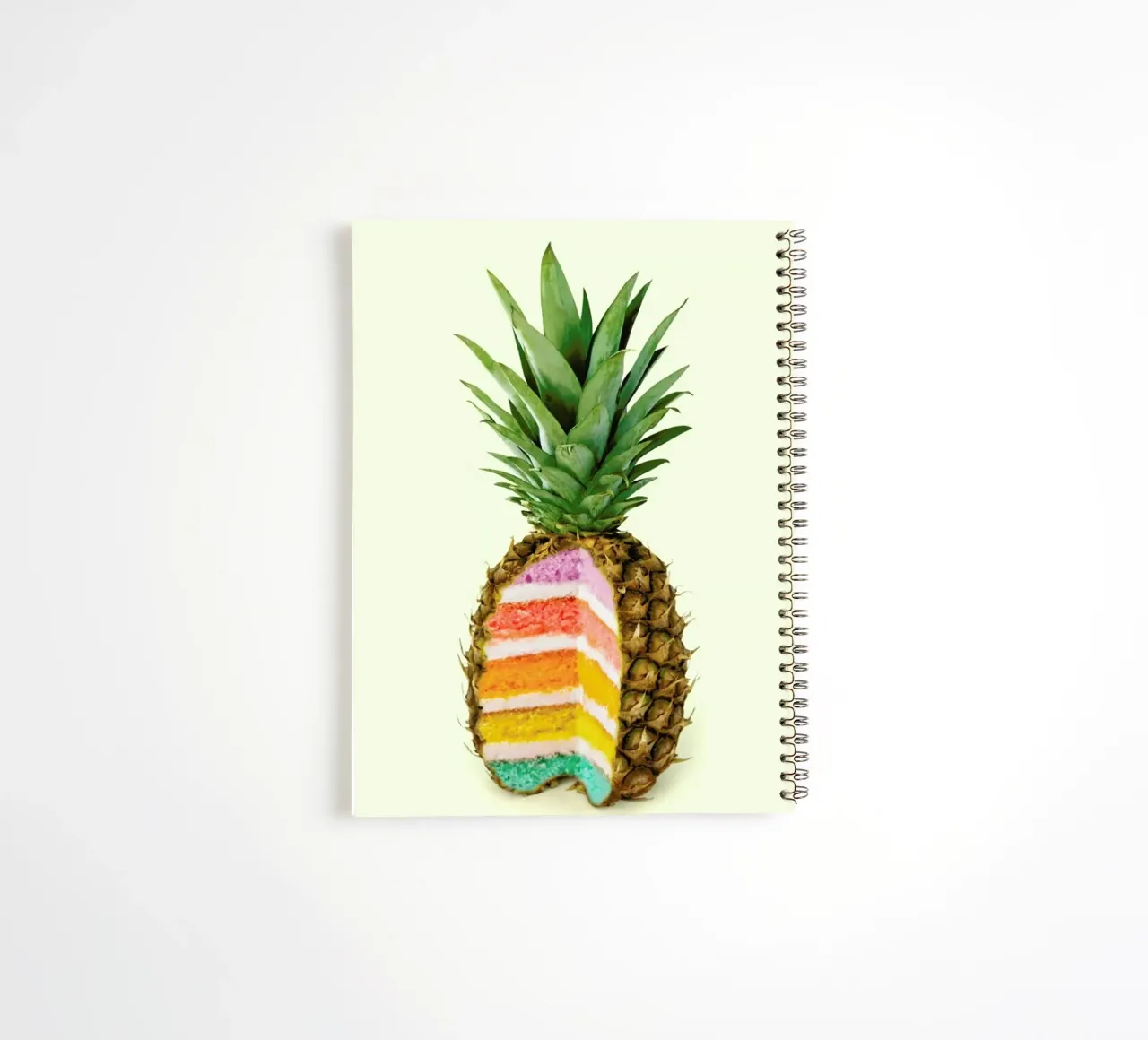 Pineapple Cake spiral notebook by Paul Fuentes Design